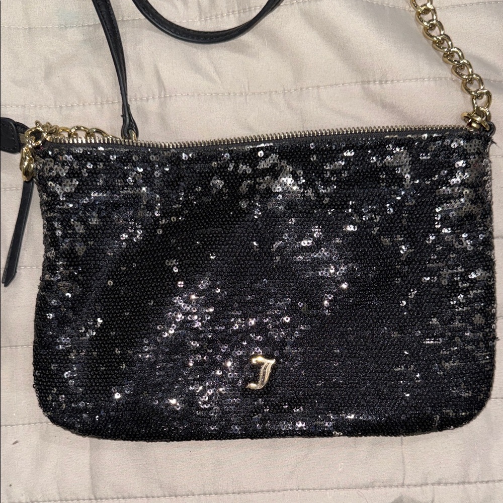 Juicy Couture Black Sequin Crossbody